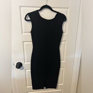 2/$20 - Slim fit little black dress with middle slit
